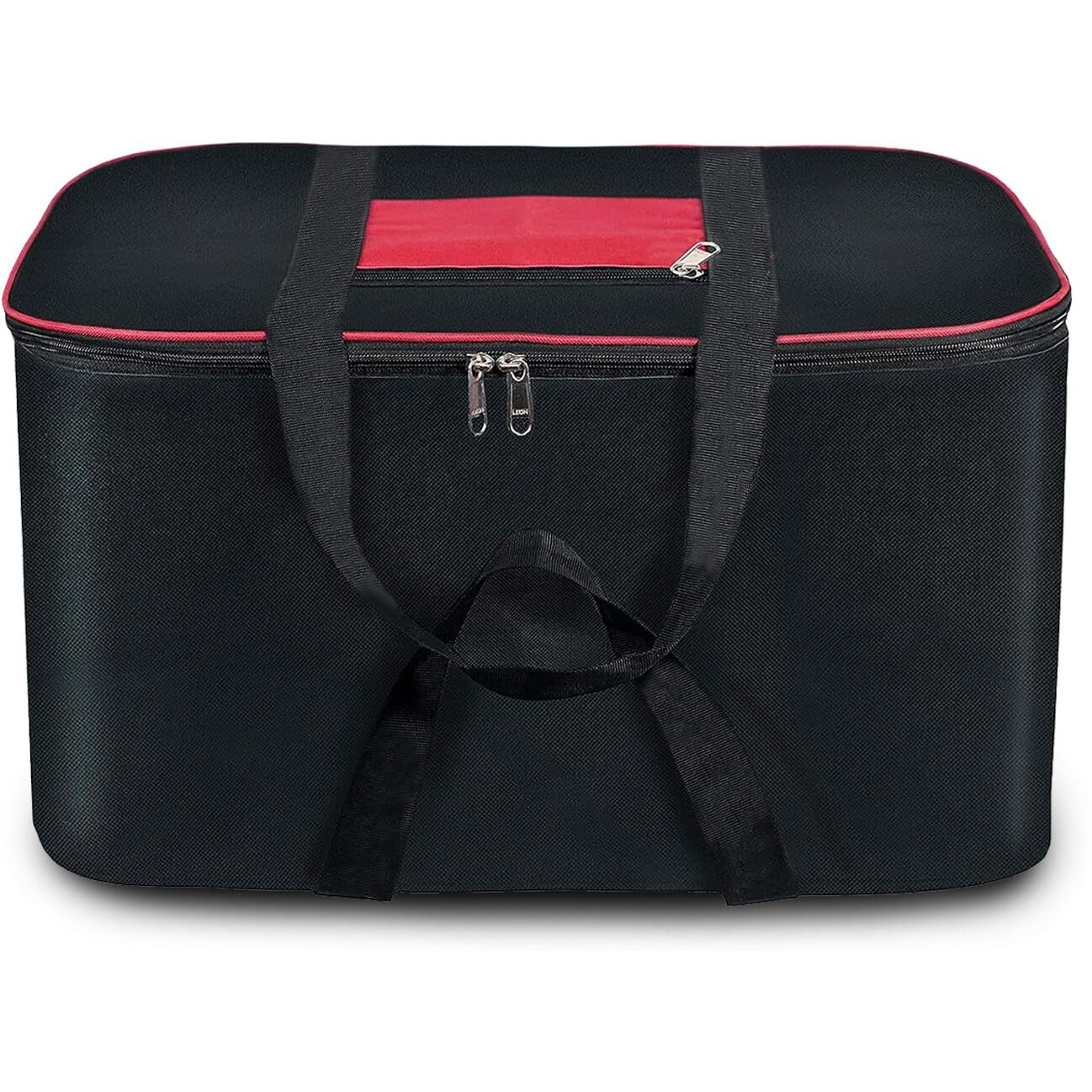 LAXIS Nylon Moisture Proof Underbed Storage Bag For Clothes/Blankets/Saree/Lahenga With Zipper Closure & Handle Size 22x18x12in, 1 Piece, Clothes Organizer For Wardrobe, Storage Bags For Wardrobe