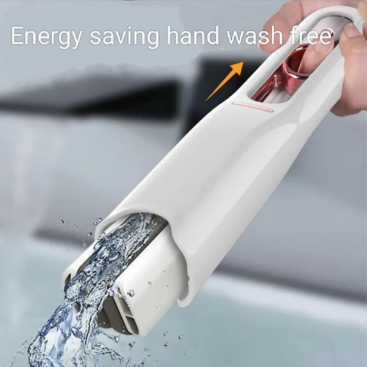 ZUPTIX Portable Mini Mop Mini Squeeze Mop Folding Car Window Wall Cleaner Mini Sponge Mop Car Cleaning Mop | Mini Mop Self Squeeze Mini Mop Cleaner for Kitchen Floor Cleaner Mop, Plastic
