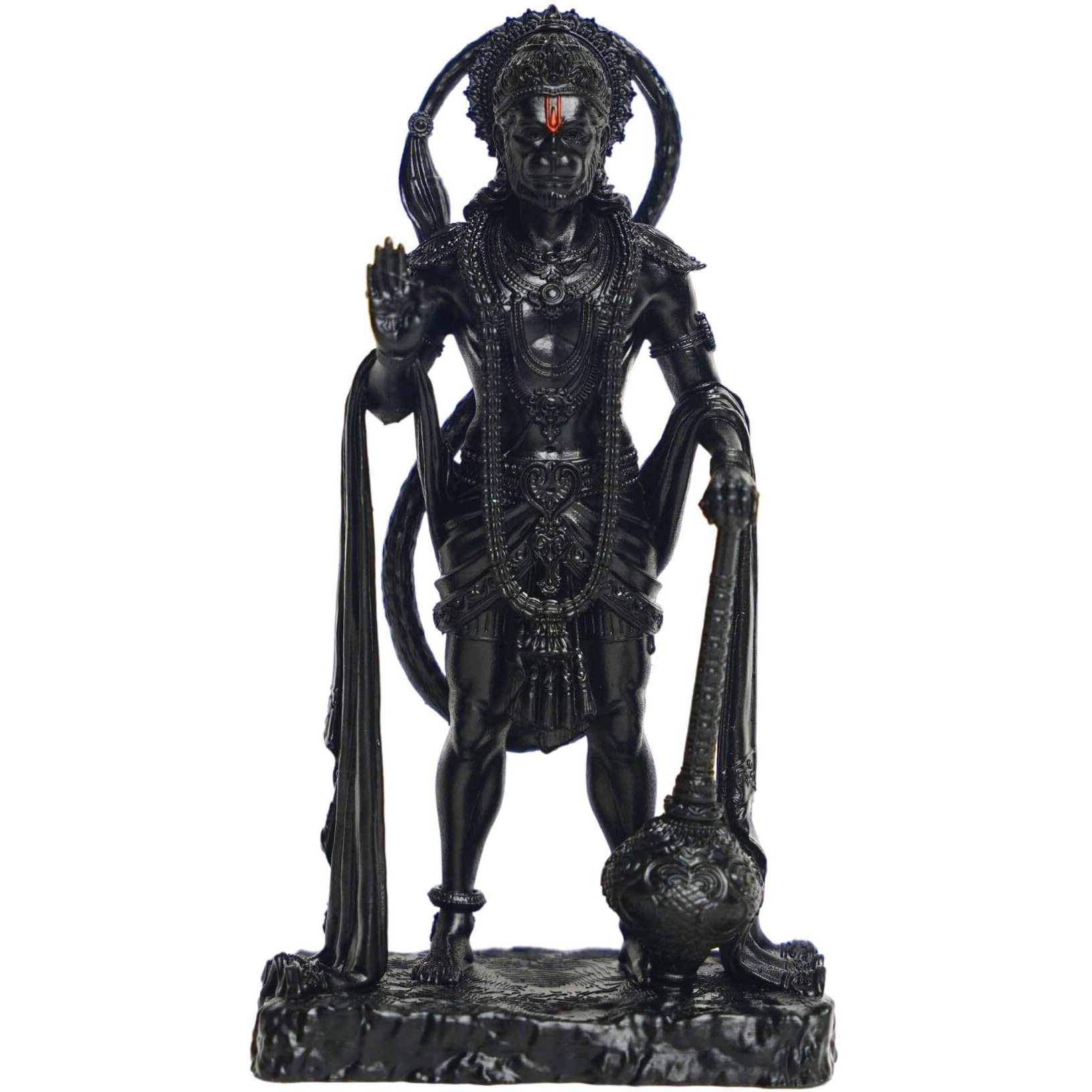 Murti hub Lord King of Sarangpur Hanuman for Car Dashboard,Temple Idol,Office Decor,Corporate Gifts,Diwali Gift,Home Decor,Festivals (Black)
