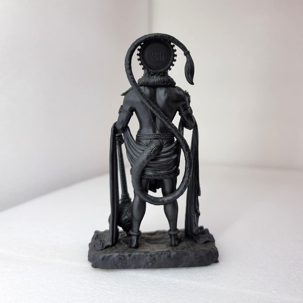 Murti hub Lord King of Sarangpur Hanuman for Car Dashboard,Temple Idol,Office Decor,Corporate Gifts,Diwali Gift,Home Decor,Festivals (Black)