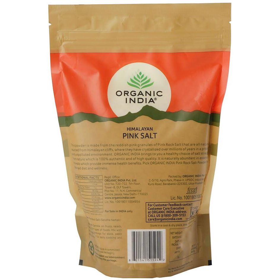 ORGANIC INDIA Pink Rock Salt - 1Kg Packet