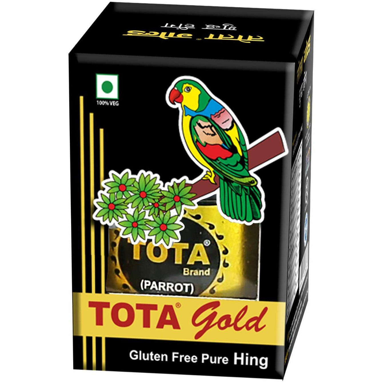 Tota Gold 100% Pure Hing Crystals - 100% Natural Gluten Free Heeng / Asafoetida (Nothing Else Mixed) - 10 gm