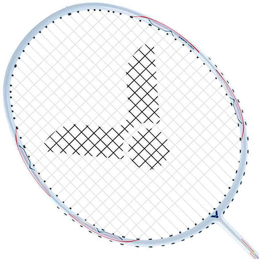 Victor Graphite Racket Dx-1L-A G5 Strung Professional Badminton Racket (6U), White