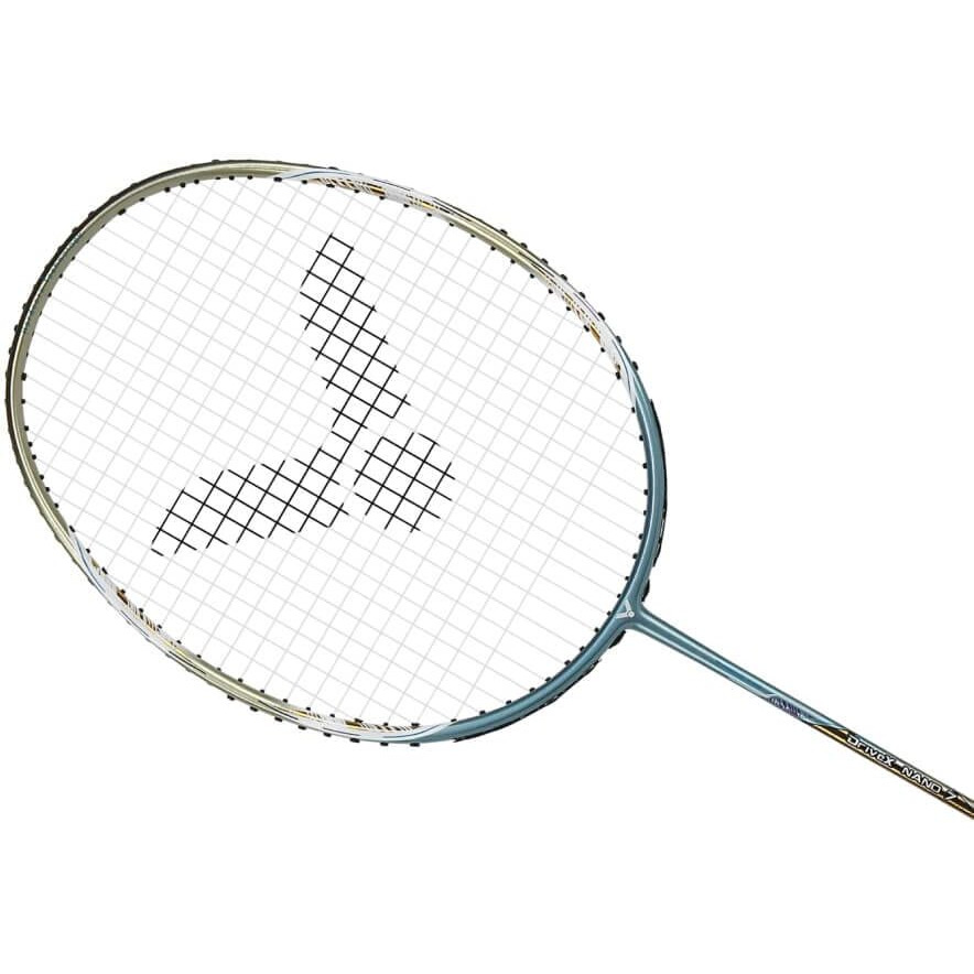 VICTOR DriveX Nano 7 V G5 4U All-Around Strung Badminton Racket for Professionals ,Grey,Graphite