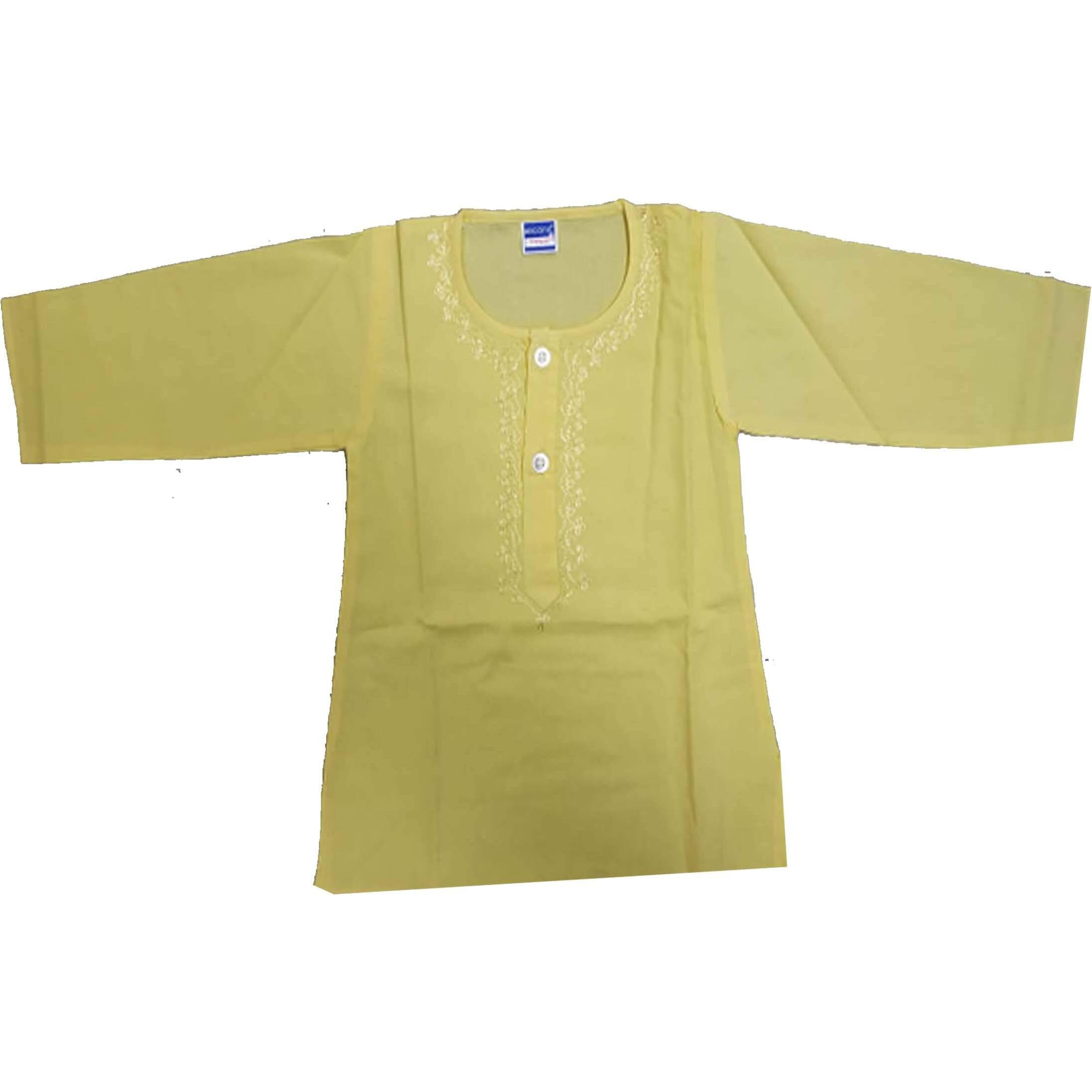 shaishav wears Baby boy/Kid Cotton Kurta & Pyjama (0 Months - 5 Year) (12-18 Months, Yellow)