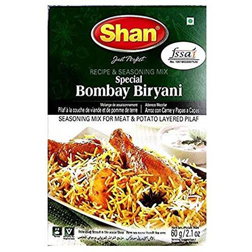 Shans Special Bombay Biryani Masala, 2.12 oz / 60 g, 4 Pack