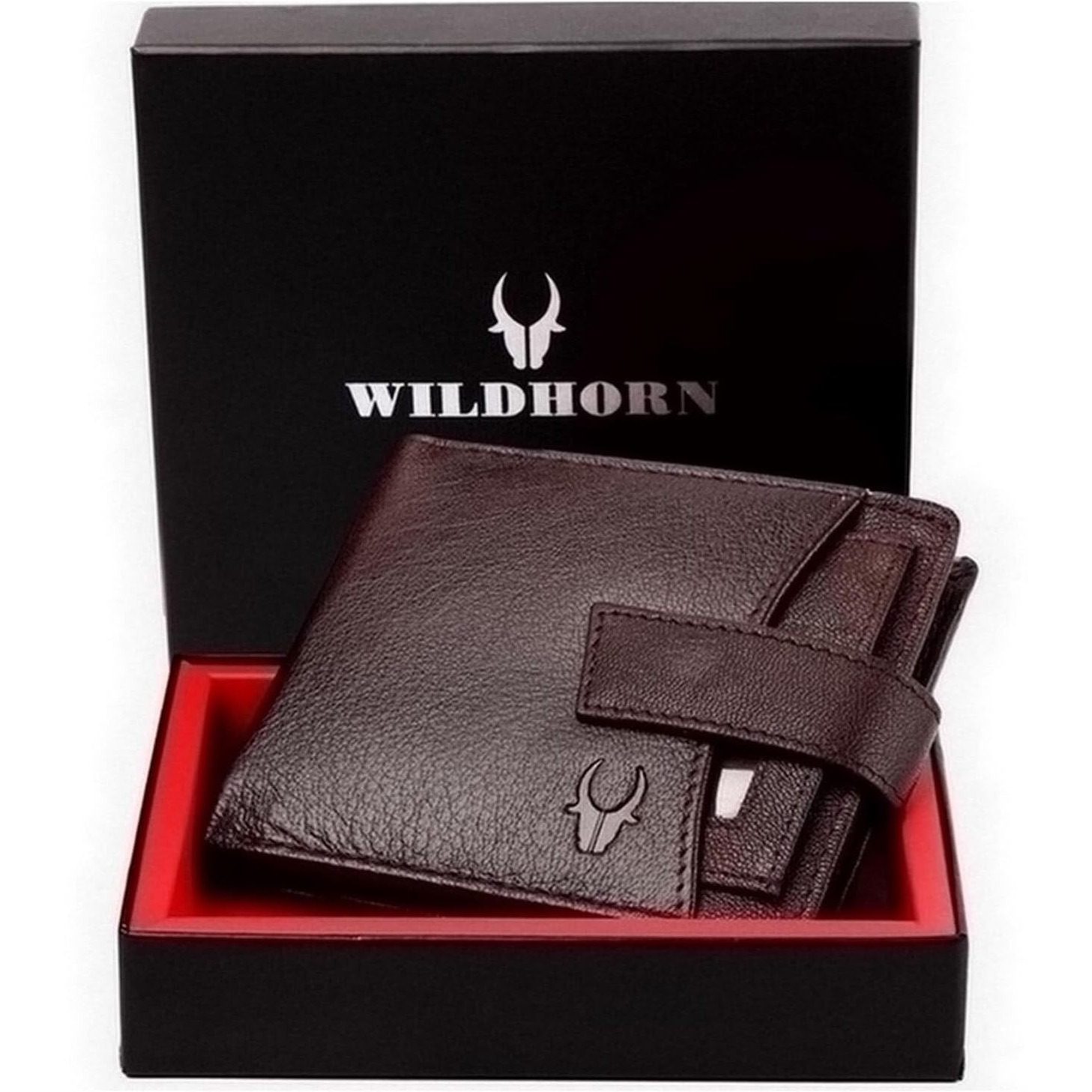 WildHorn Brown Leather Wallet for Men