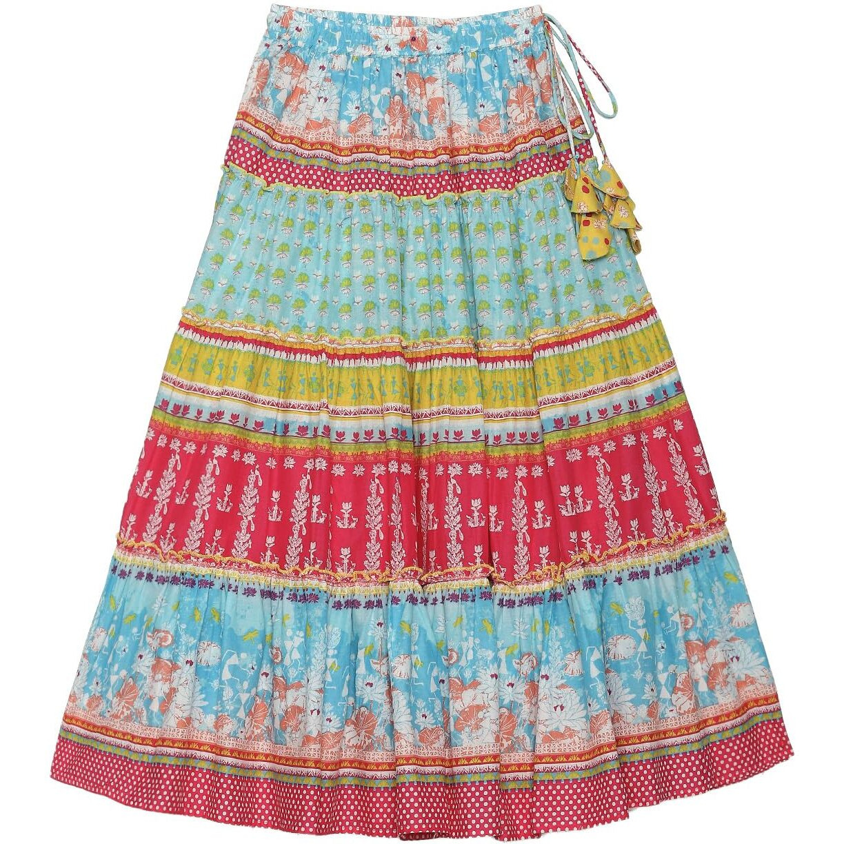 BIBA GIRL PRINTED RELAXED KID(KW4503_YELLOW_13)