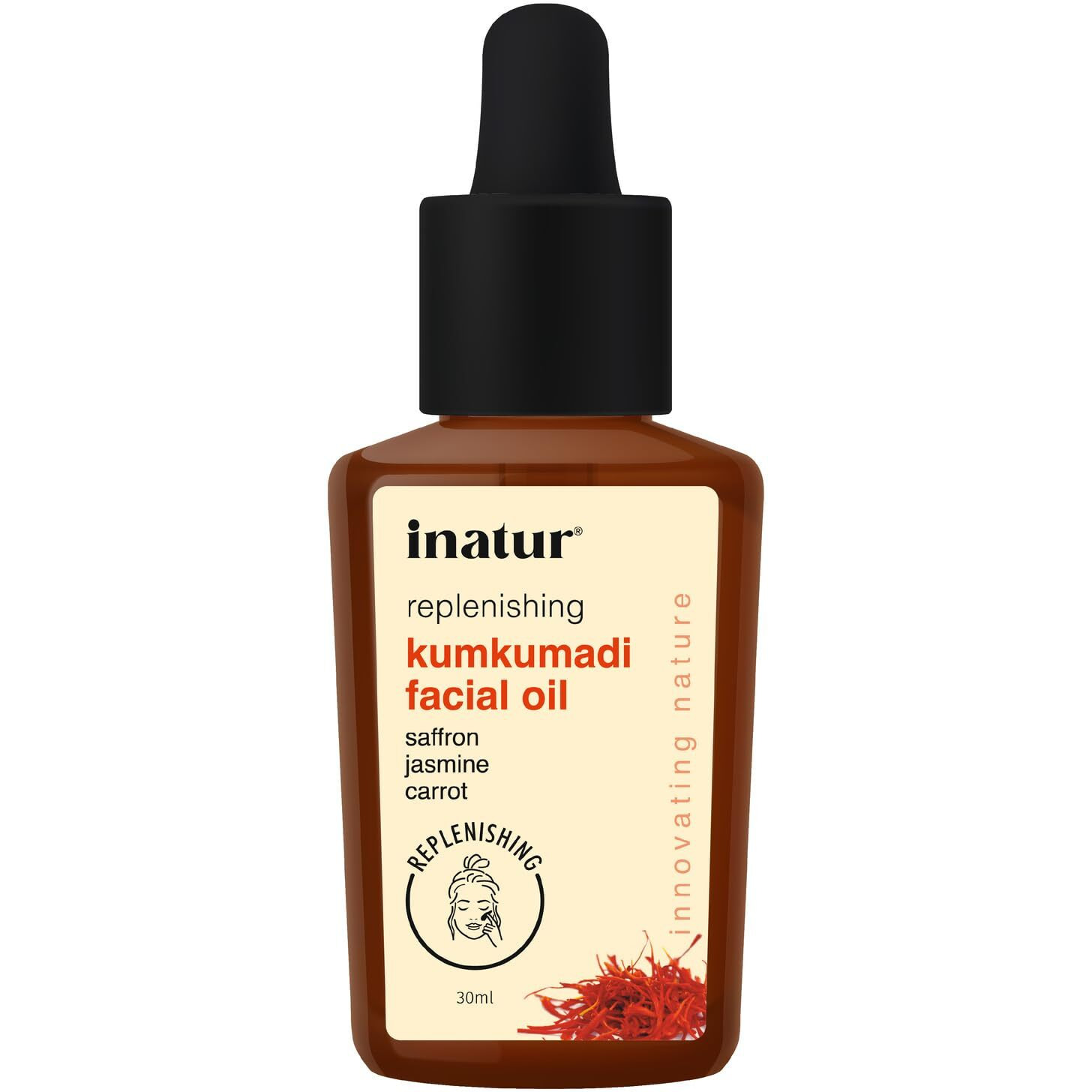 inatur Kumkumadi Facial Oil| Radiant Glow, Reduces Pigmentation and Blemishes| with Ayurvedic Formulation| For All Skin Type| 30ml