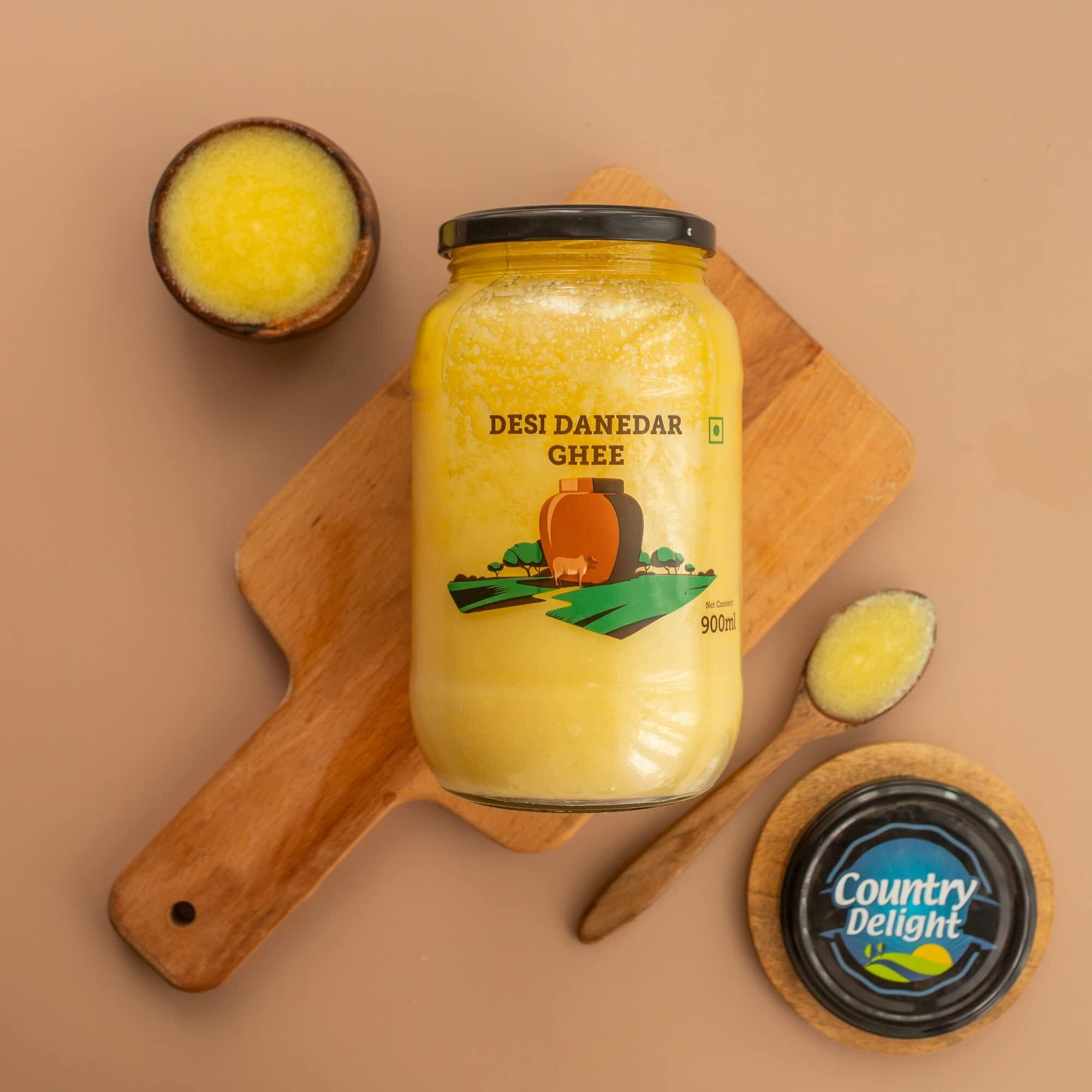 Country Delight Desi Danedar Ghee 900 Ml | Cow Ghee Pure (Pack Of 1)