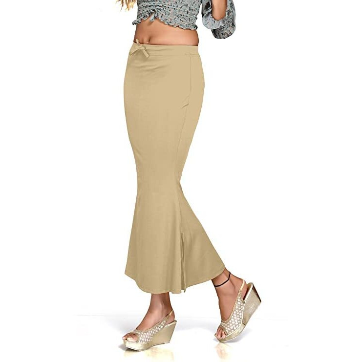 Yashika Lycra Saree Shapewear for Women(Petticoat CHIKU 02-XXXL) Beige