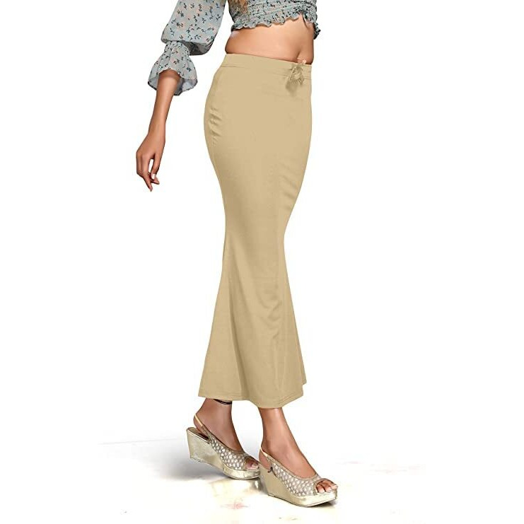 Yashika Lycra Saree Shapewear for Women(Petticoat CHIKU 02-XXXL) Beige