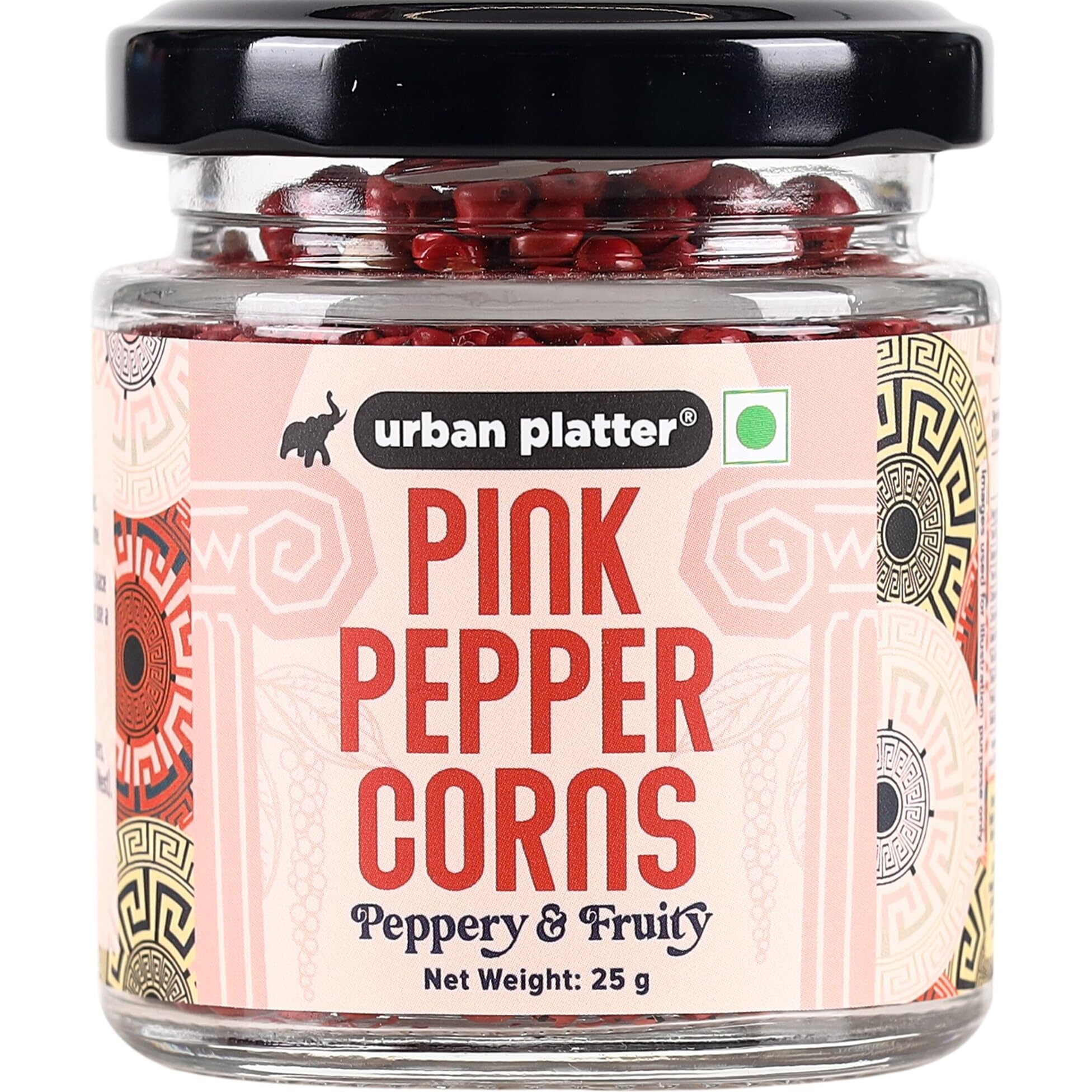Urban Platter Whole Pink Pepper Corns, 25g (Vibrant, Fragrant & Mildly peppery | Peppercorns | Adds a delightful and subtle heat to oils, foods, salads)