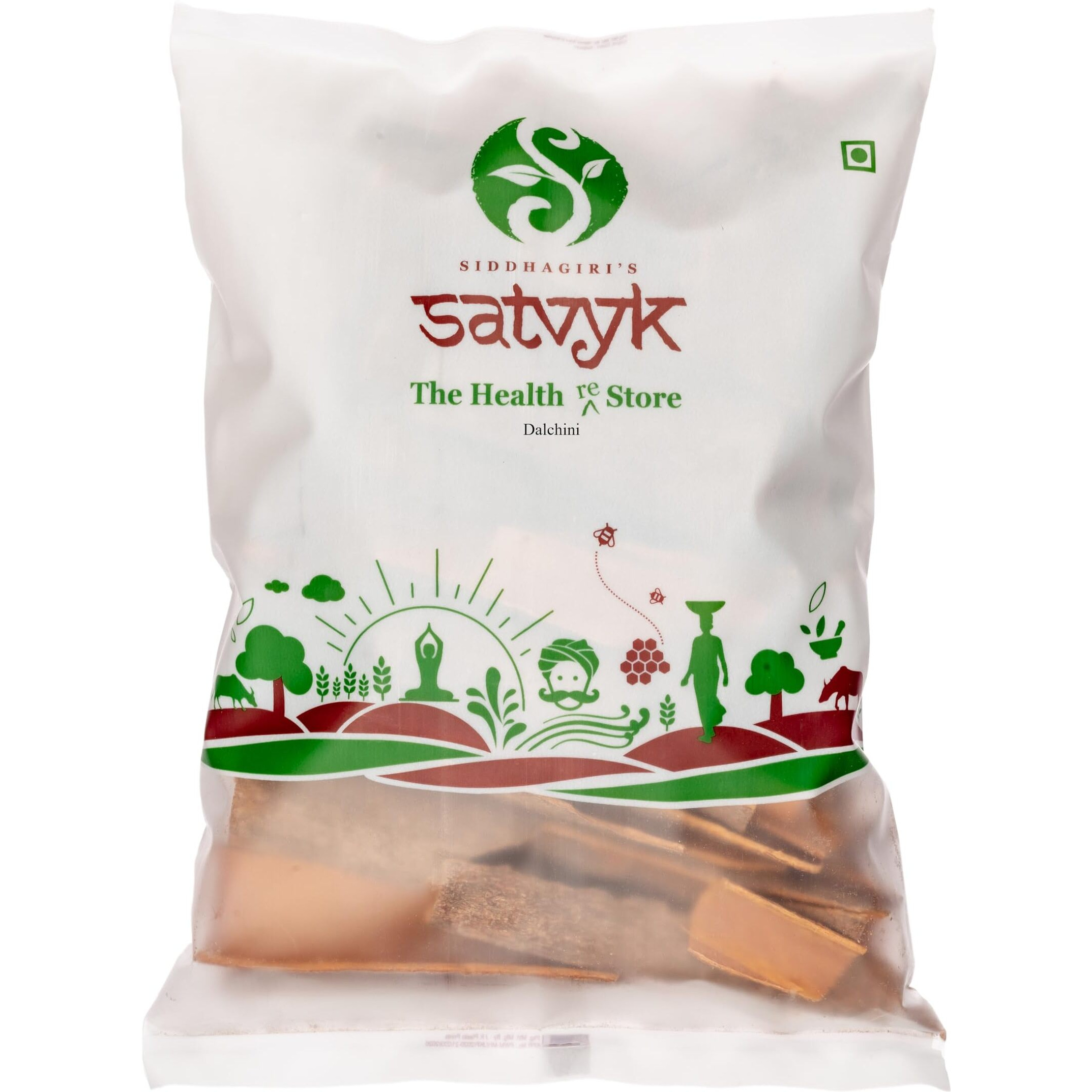 S Siddhagiris SATVYK THE HEALTH re STORE Organic Cinnamon Sticks (Dalchini) 100g