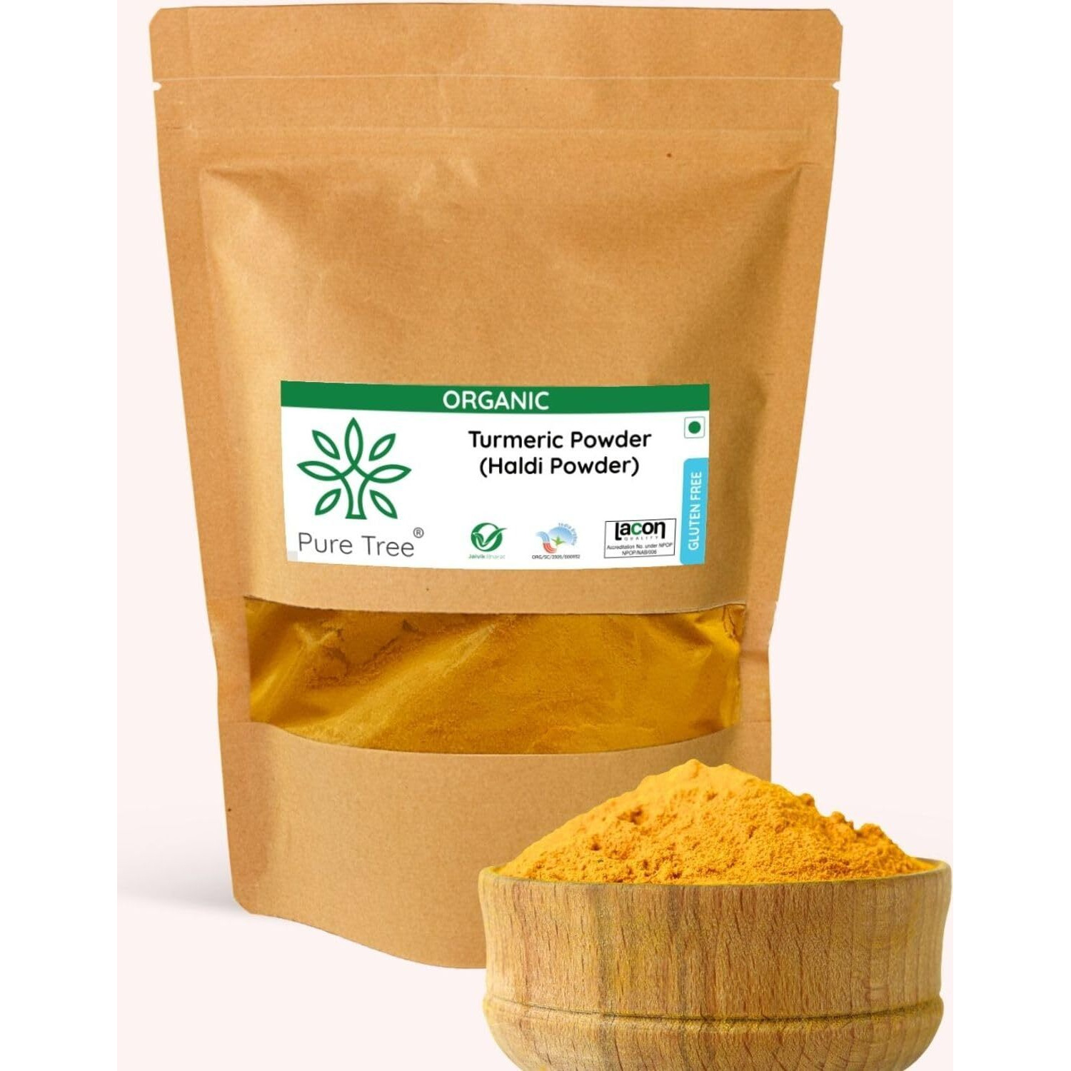 Pure Tree Certified Organic Haldi Powder | 250 g | Turmeric Powder | Organic Spice Masala Powder | Turmeric Raw | Strong Antioxidant | Turmeric Powder for Milk