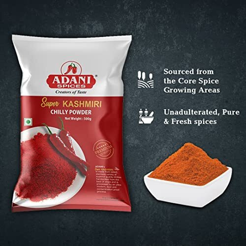 Adani Spices Chilli Powder Kashmiri (500 gm)