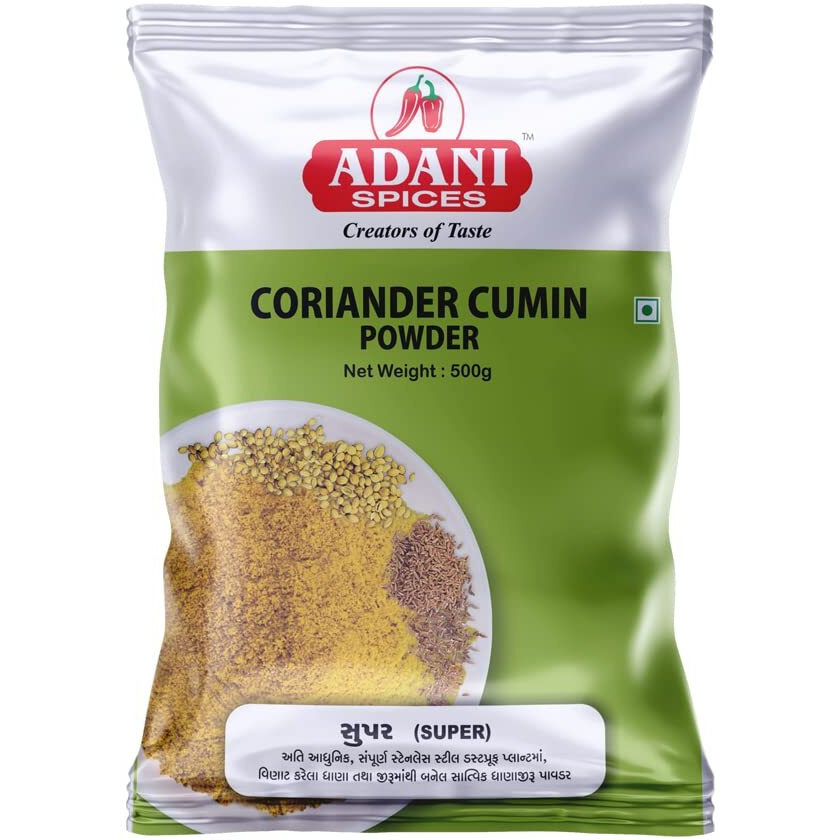 Adani Spices Dhanajeera Coriander Cumin Powder, 500 g