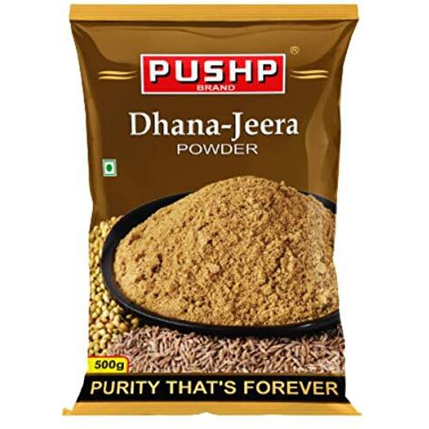 Pushp Brand Dhana Jeera Powder Pouch (Pack of 1, 500g pack) (Pack of 1)