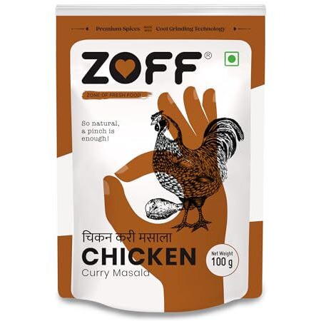 Zoff Masala Trio Chicken, Meat and Garam Masala Powder | Pack of 3* Each 100g | Premium Zip Lock Pouch | Net weight - 300g