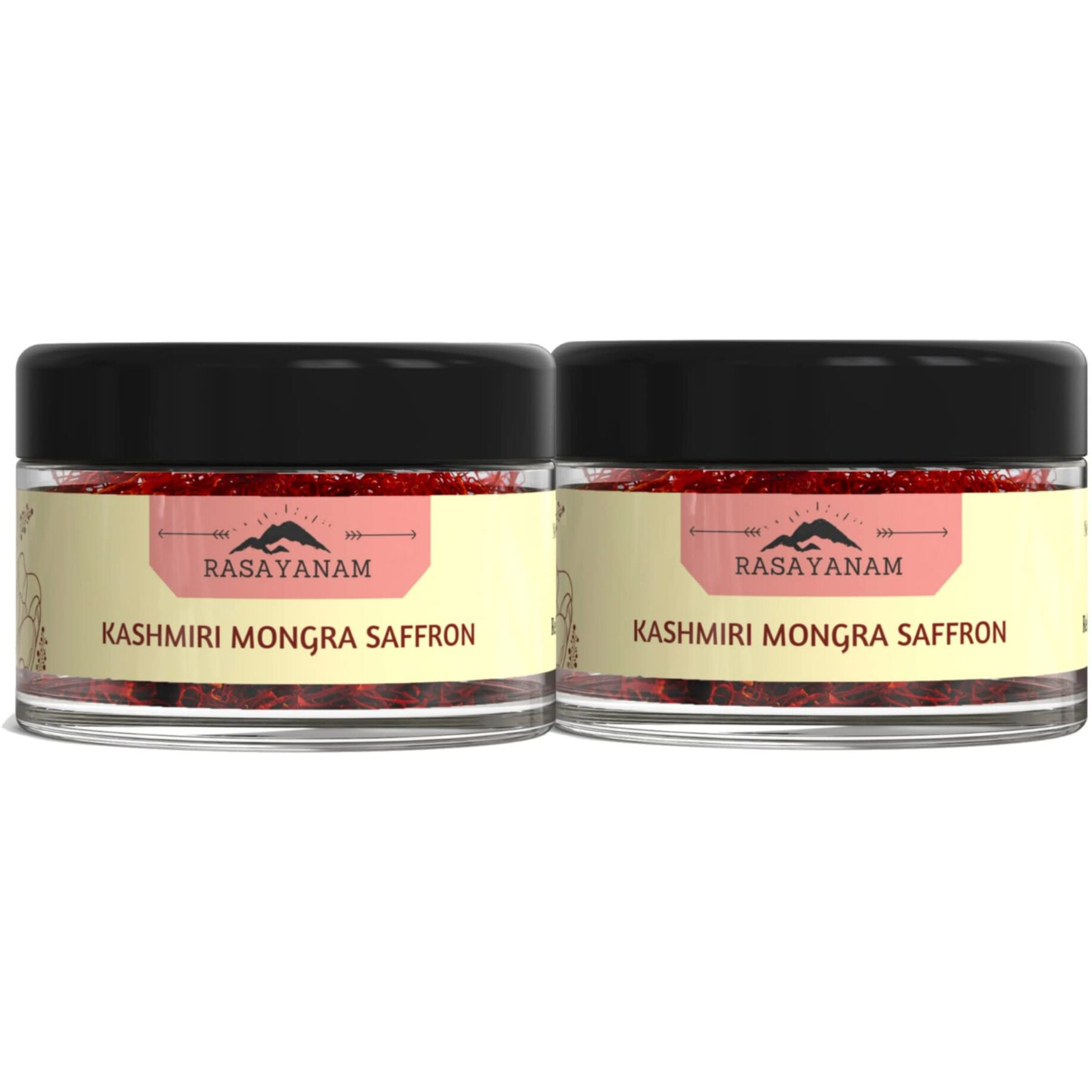 Rasayanam Pure Kashmiri Mongra Saffron/Kesar/Kumkuma Puvvu Tested Grade A As Per Iso 3632 From The Finest Farmland Of Pampore, J&K-Pack Of 2,1 Grams