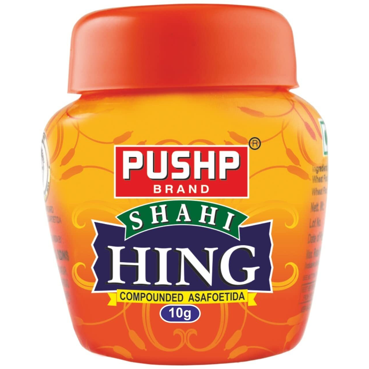 Pushp Brand Asafoetida Hing Jar Strongest Compounded Pure Hing Powder(10g) (Pack of 1)