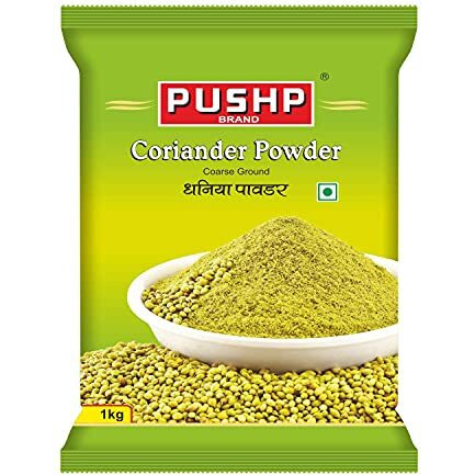 Pushp Brand Natural Coriander (Dhaniya) Powder Pouch (1Kg Pack of 1)