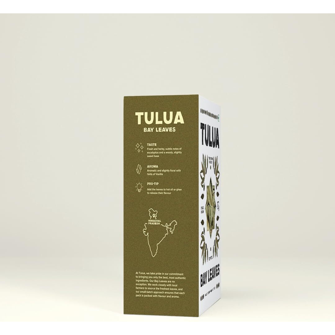 Tulua Bay Leaf (Tejpatta) - 50gm Each Pack of 3 | Tez patta | Organic Indian Whole Spices | Bay Leaf Dry Leaves | Handpicked and Carefully Packed | No Preservatives