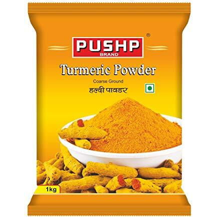Pushp Brand Turmeric Powder Pouch (1kg Pack of 1)