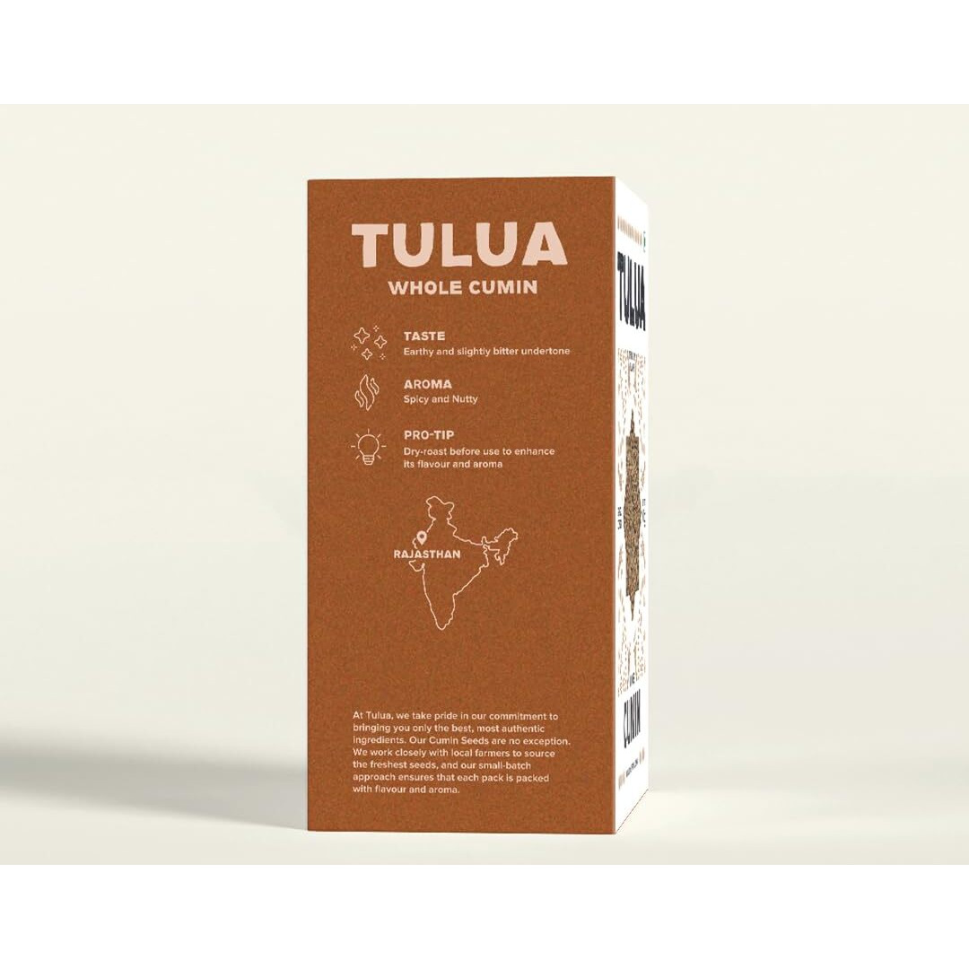 Tulua Whole Cumin Seeds (Jeera) -100gm Each Pack of 2 | Natural and Organic Zeera | Chemical Free & Pesticides Free | Pure and Fresh Indian Spices