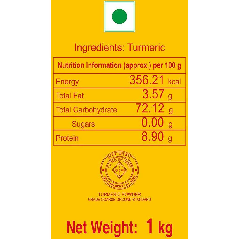 VASANT Masala Powder Combo | Pack of 3 (Chilli Powder + Turmeric Powder + Coriander Powder) | Chilli | Red Chilli | Turmeric | Haldi | Haldar | Coriander | Dhana | Dhaniya | Indian Spices & Masala | Vegetarian | 1 Kg each