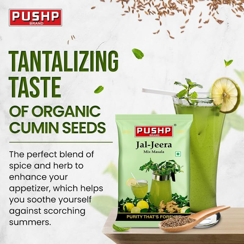 Pushp Brand Jal Jeera Masala Powder (500G In Each) (Pack Of 2)