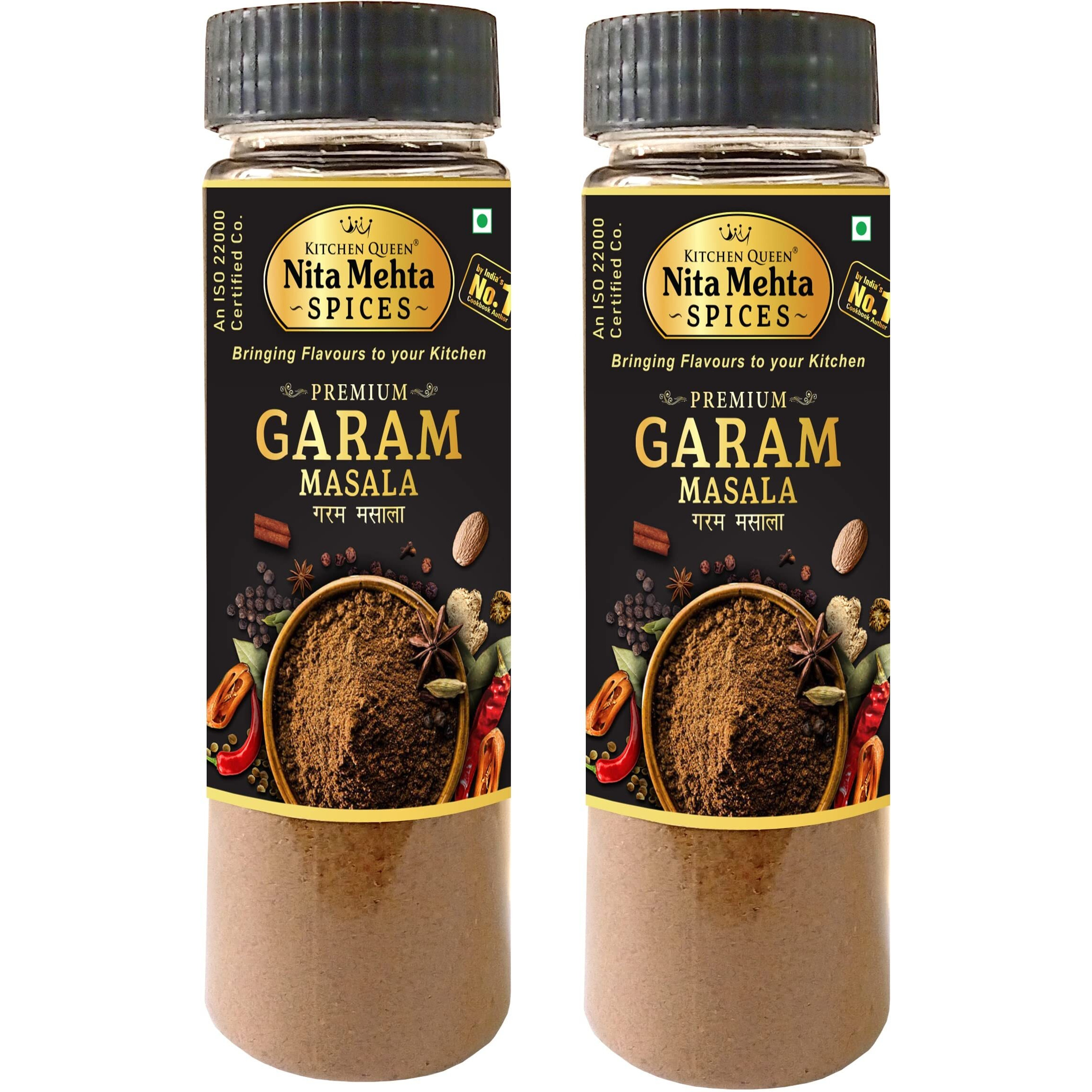 KITCHEN QUEEN NITA MEHTA Premium Garam Masala 180g | 2 Pack