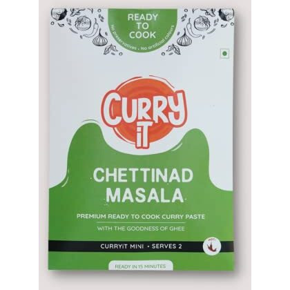 CURRYiT Ready to Cook Meaty Feast Curry Paste combo Kashmiri Rogan Josh,chettinad Masala, Kosha Mangsho,Goan Xacuti,Andhra Masala| Indian Masala Gravy | Made with Ghee | Ready in 30 Minutes | No Preservatives | 100% Mom Approved | Gluten-Free