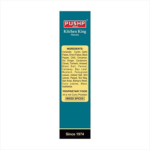 Pushp Brand Kitchen King (Pack Of 1, 100Gram Pack) (Pack Of 1), Vegetable Masala - Powder
