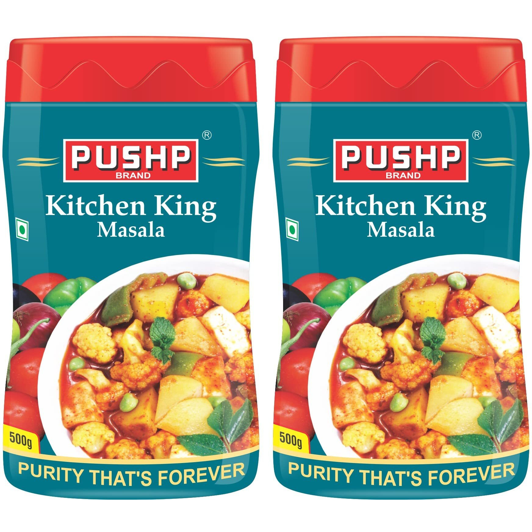 Pushp Brand Kitchen King Jar (500g pack) (Pack of 2)
