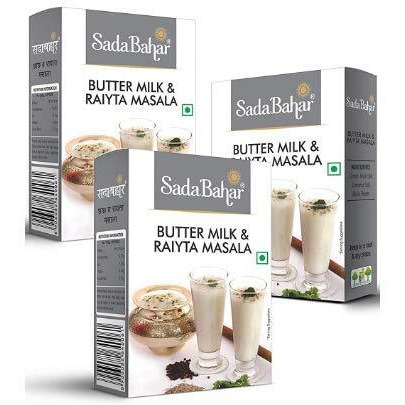 Sadabahar Masale Buttermilk Chaas Masala | Raita Masala | Boondi Raita Masala | Butter Milk Raita Powder (100gm x 3 Pcs.)