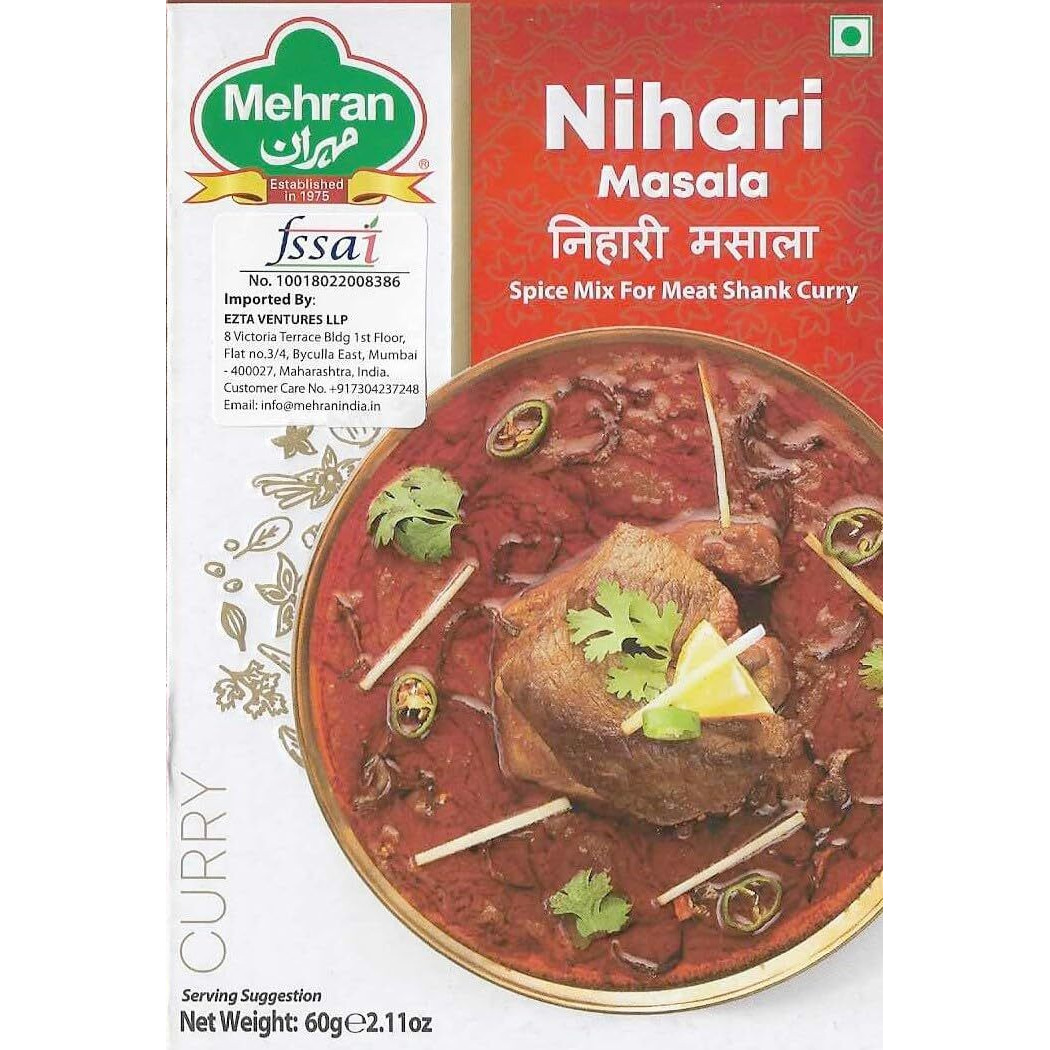 Mehran Nihari Masala , 60gms (Pack of 4 )