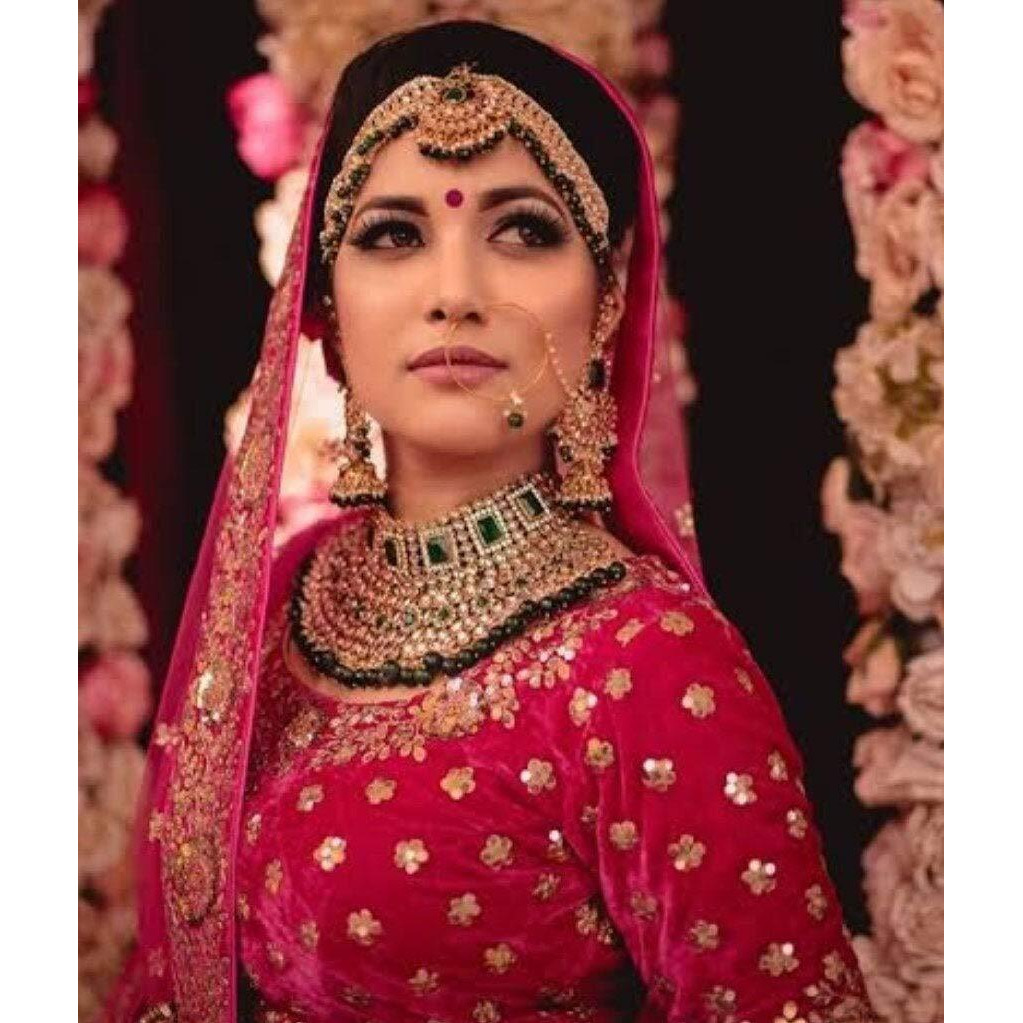Peora Gold Plated Jodha Akbar Choker Necklace Bridal Ethnic Indian Jewellery Set Women Girls