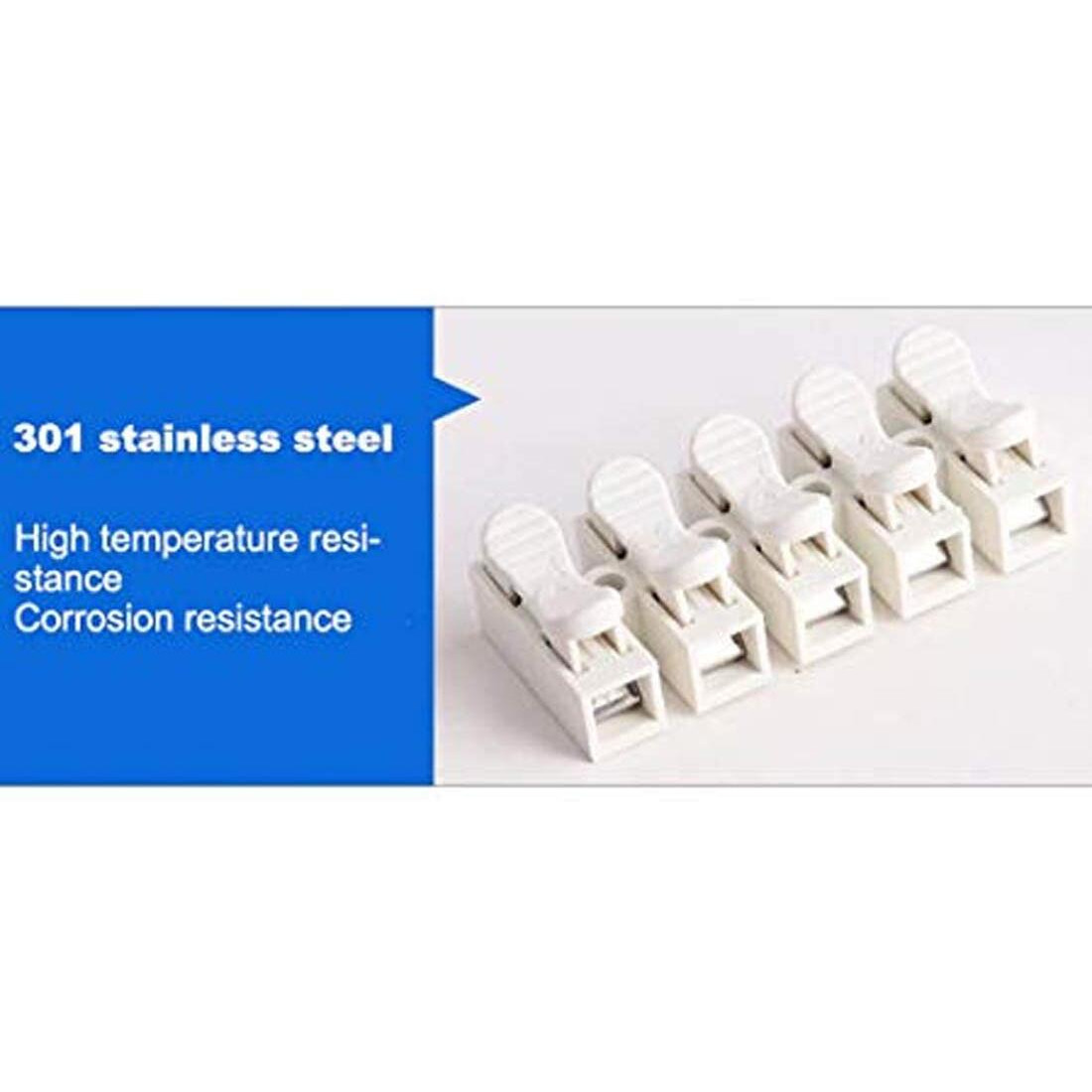 DIY Crafts 10 Pcs Pack, P3 Ch3, 2/3P CH2/3 Spring Wire Quick Connector Terminal Block Electrical Cable Clamp Terminal Connector LED Strip Light Wire No Scr(10 Pcs Pack, P3 Ch3)