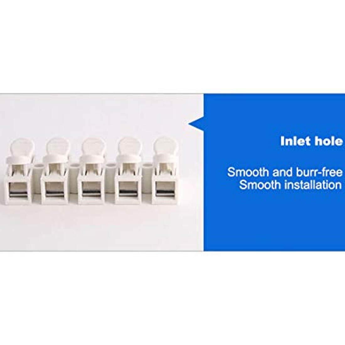 DIY Crafts 10 Pcs Pack, P3 Ch3, 2/3P CH2/3 Spring Wire Quick Connector Terminal Block Electrical Cable Clamp Terminal Connector LED Strip Light Wire No Scr(10 Pcs Pack, P3 Ch3)
