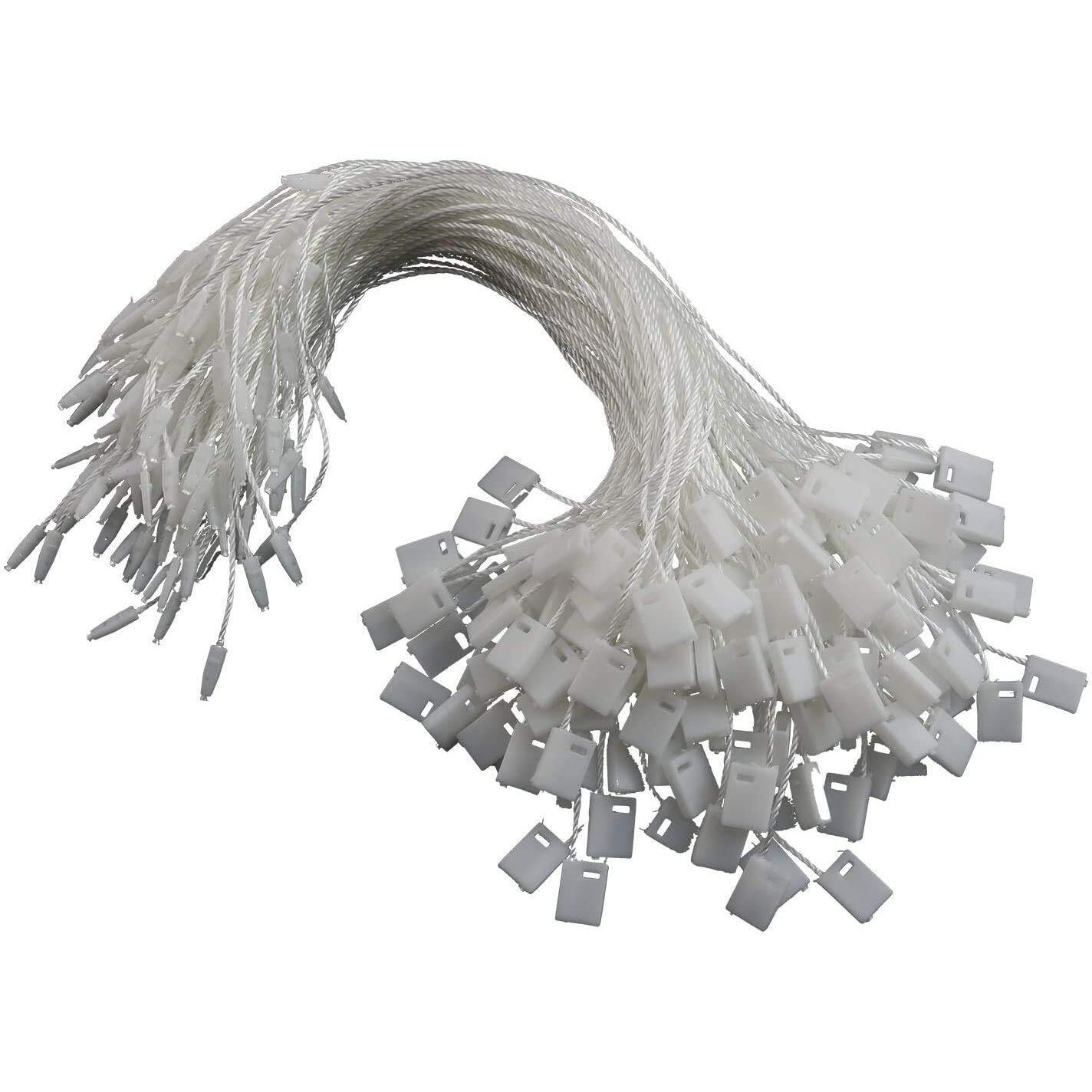 Aakriti Clothing Tag Hang Tag String for Garments 1000 Pcs/Dress Hang Tag String/Cords (White)