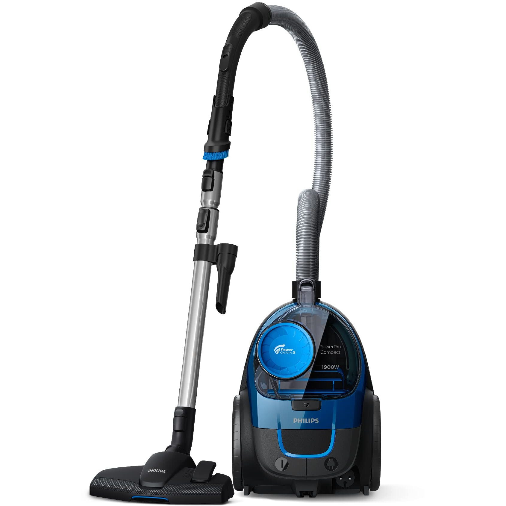 Philips PowerPro FC9352/01-Compact Bagless Vacuum Cleaner for Home |1900Watts for Powerful Suction |Compact and Lightweight| PowerCyclone 5 Technology and MultiClean Nozzle |2 years warranty