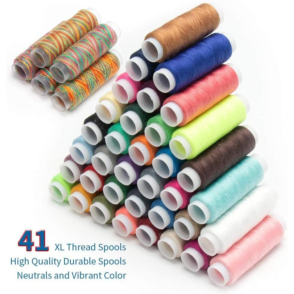 FELTHOUSE 206 pcs Sewing Kit, Complete Sewing Kit Set - Thread Box, Tailoring Materials, Needle and Thread Box - Ideal Sewing Kit Box for Home Use. (New)