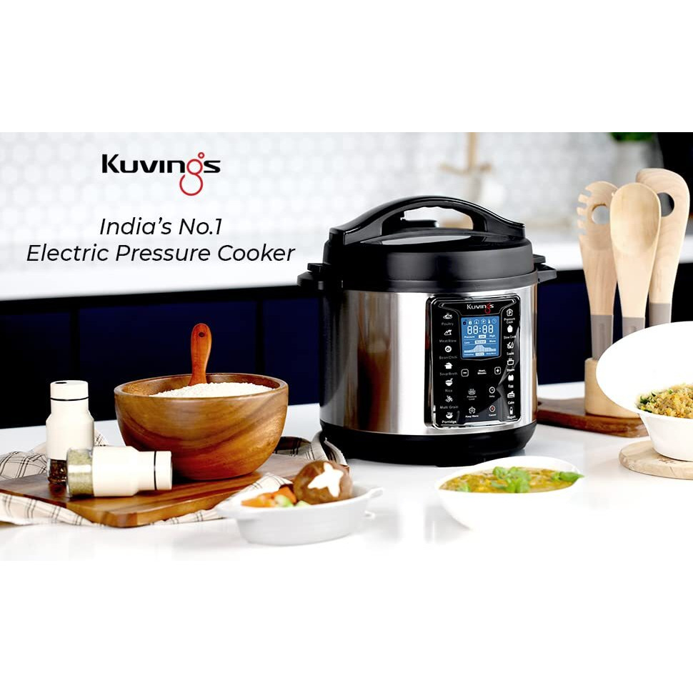 Kuvings Instant Pot 6 Litre Electric Pressure Cooker with Stainless Steel Inner Pot. Pressure Cook, Slow Cook, Saute & More (Kuvings Instant Pot 6L) - Outer Lid