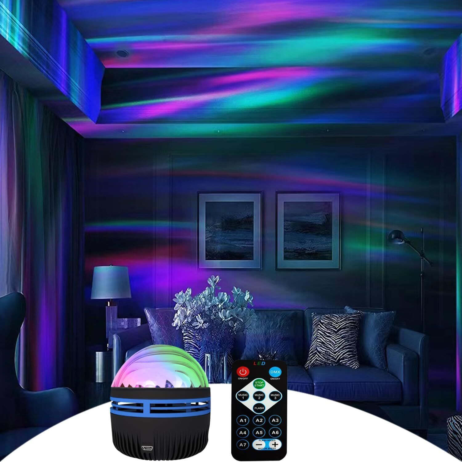 Eloxee Star Projector, Galaxy Light Projector with 14 Light Effects, Night Lights Aurora Projector for Kids Adults Room Decor, Bedroom,Game Rooms, Home Theater, Birthday, Party (Medium)