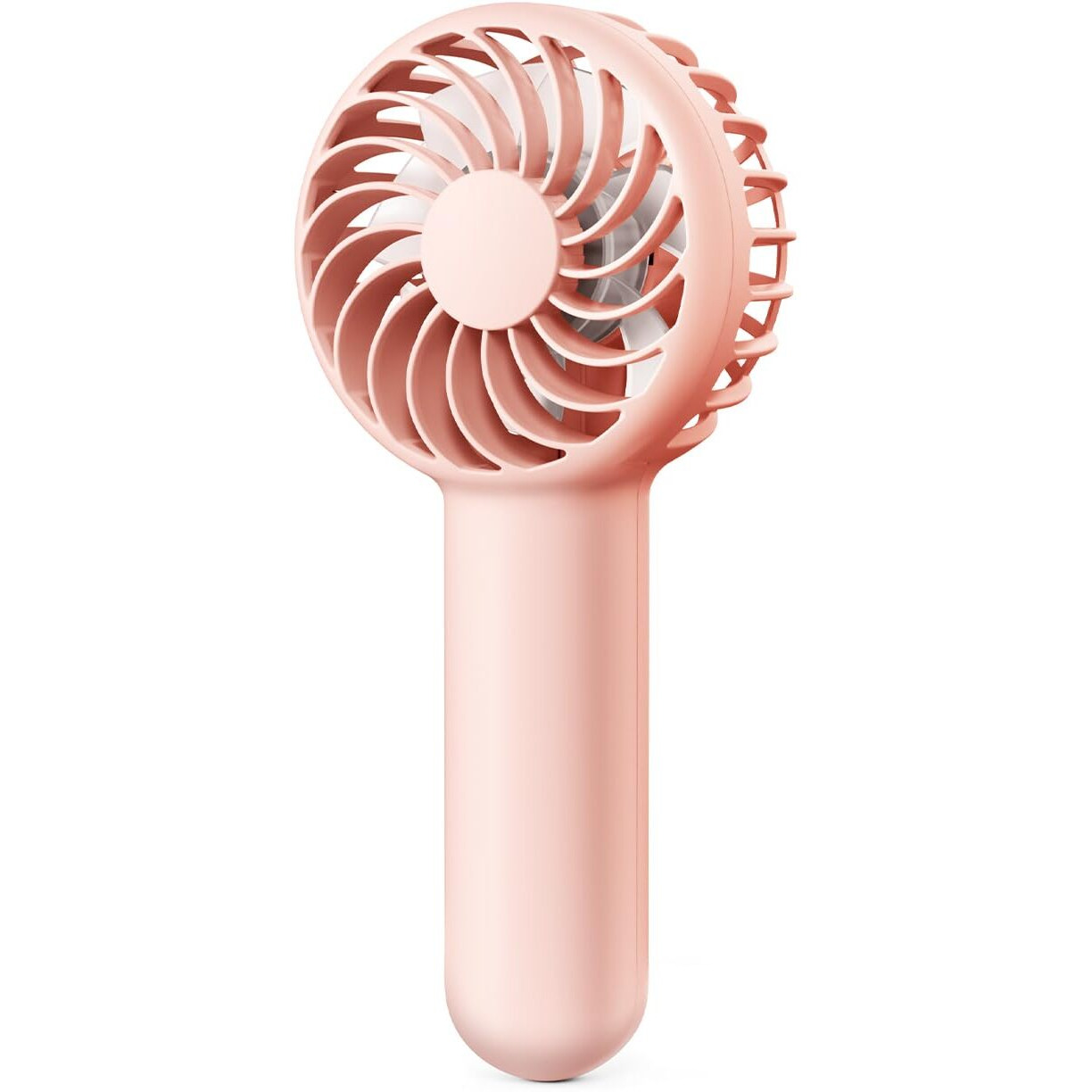 Gaiatop Mini Handheld Fan, Lightweight Hand Fan for Women Cute Design 3 Speed Strong Wind Portable Fan, USB Rechargeable Fan Personal Fan for Indoor Outdoor Travel Makeup(Pink)