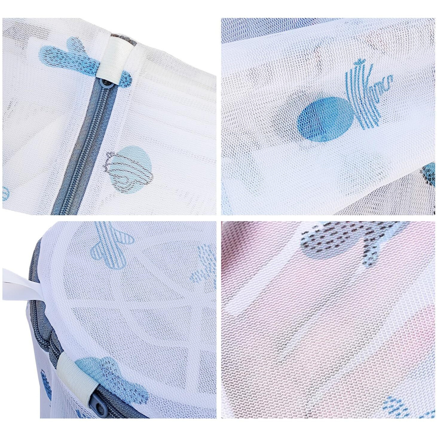 Yellow Weaves Clothes Washing Bags, 5 Sizes, Mesh Laundry Bag with Zipper, Lingerie Bags for Washing Delicates, Reusable Washing Bag for Underwear, Tops, Socks, Pants, Sweaters, Bras and Baby Clothes
