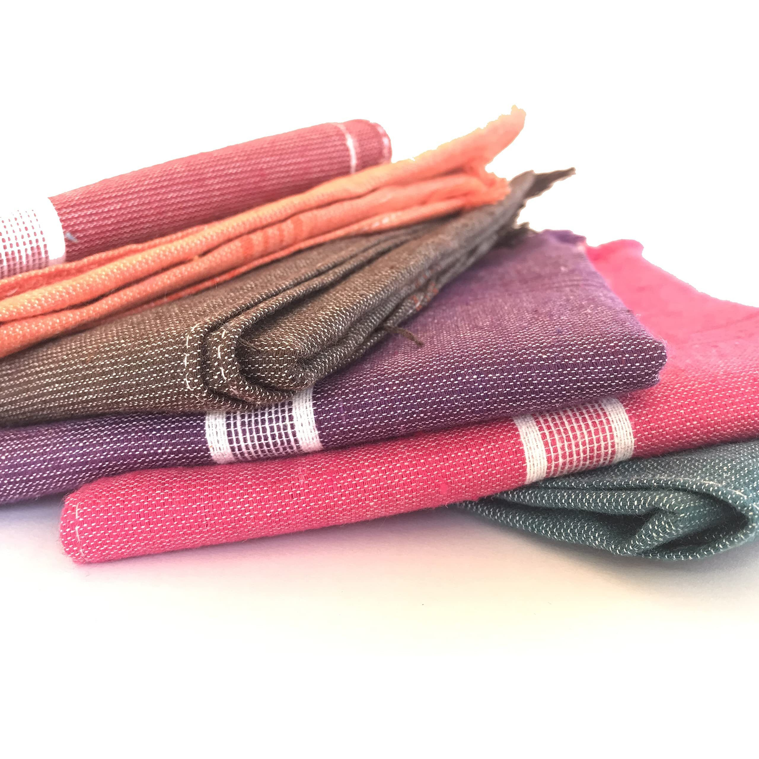 Taram Kitchen towels pure Cotton Lunch Towel Daily Use Towel Face Towel 100% Pure Cotton Towel (55 X 55 Cm, 6 Pieces, Plain, 250 Gsm).