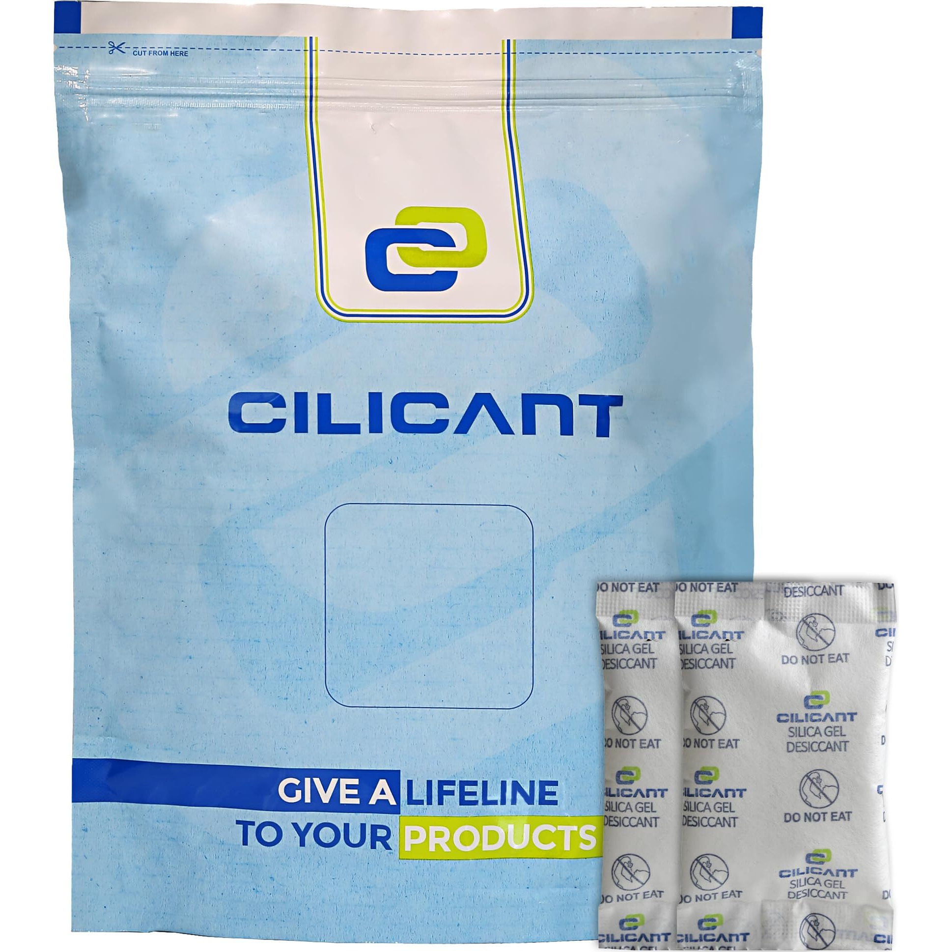 CILICAnT 5 Gram (10 Pcs) Silica Gel Orange Packets Desiccant Dehumidifiers, Indicating Silica Gel Packs for Moisture Absorption (5 Gram X 10 Pcs  50 Gram)