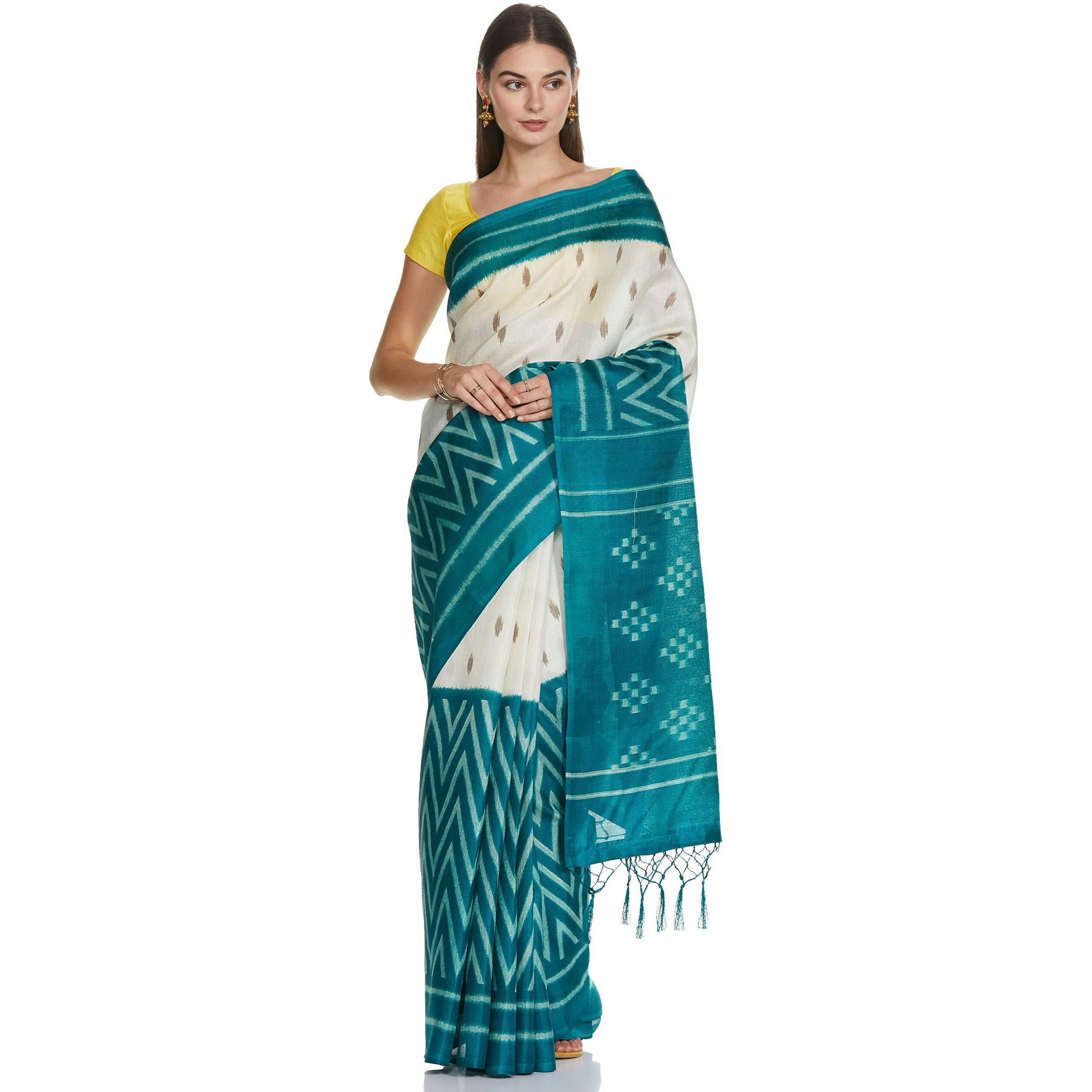 Yashika womens Georgette light weight saree with blouse piece (Multi-Color_Free_Size) SDPL-TWEET RAMA